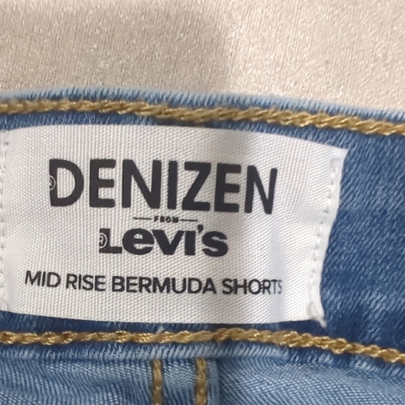 Denizen from Levi's Light Blue Distressed Roll-Hem Jean Shorts - Picture 9 of 13